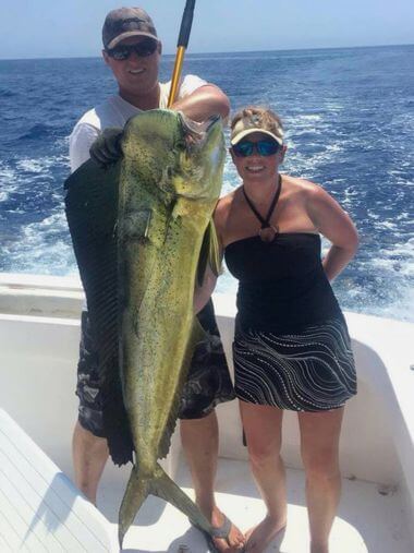 Salvo group catches big bull dolphin on Longer Days.